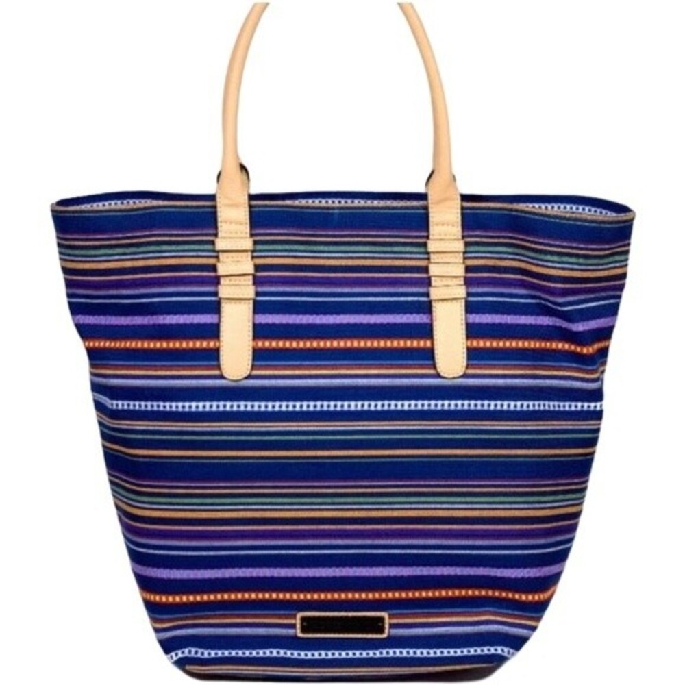 BCBGeneration Karlie Beach Tote Bag Navy Multi
